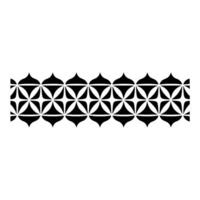 Geometric Border, Repeating Pattern, Minimalist, Symmetry vector