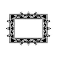 Geometric Deco Frame, Minimalist , Blank Space, Border vector