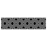 Geometric Deco Border, Minimalist Pattern - Repetitive vector