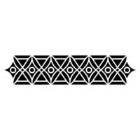 Geometric Tribal Border, Minimalist, alternate version 66 vector
