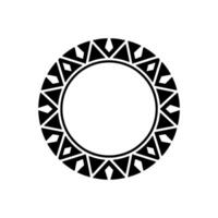 Geometric Tribal Circle, Minimalist, Motif vector