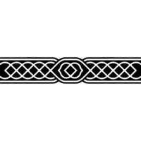 Intricate Celtic Border, Geometric , Vintage Style - Pattern vector