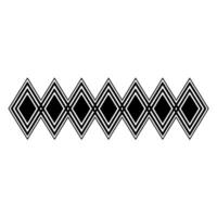 Geometric Diamond Border, Minimalist , Linear Pattern, Diamonds vector