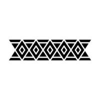 Geometric Tribal Border, Minimalist, alternate version 67 vector