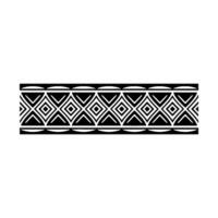 Geometric Tribal Border, Minimalist, alternate version 68 vector