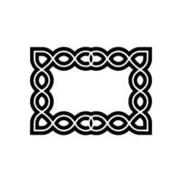 Celtic Knot Frame, Intricate Border, Vintage vector
