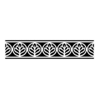 Stylized Floral Border, Vintage Element, Art nouveau vector