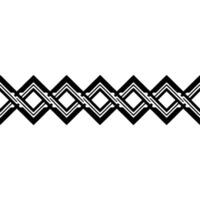 Geometric Border, Interlocking Diamonds, Minimalist vector