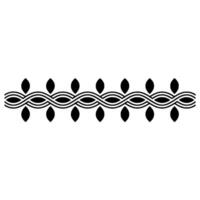 Stylized Wave Border, Minimalist Element vector