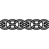 Interlocking Circle Border, Minimalist vector