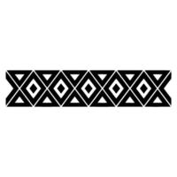 Geometric Border, Black and White Pattern, Minimalist, Diamond vector