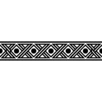 Geometric Deco Border, Minimalist Pattern, alternate version 15 vector
