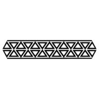 Geometric Tribal Border, Repeating Pattern, Minimalist vector