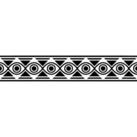 Geometric Deco Border, Minimalist, alternate version 4 vector