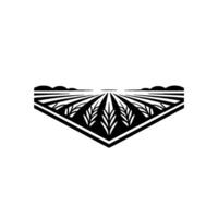 Geometric Harvest Emblem of Growth and Abundance vector