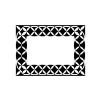 Geometric Frame, Intricate Pattern, Minimalist vector