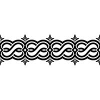 Intricate Celtic Border, Elegant Ornamentation, Knotwork vector