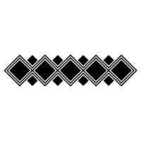 Geometric Diamond Border, Art Deco Style - Pattern vector