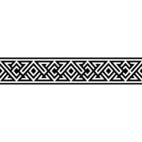Geometric Deco Border, Minimalist Pattern - Stripe vector