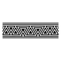 Geometric Border, Minimalist Pattern, Linear, Triangles vector