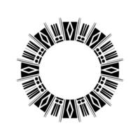 Geometric Radial Pattern, Abstract , Minimalist Circle vector