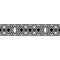 Geometric Border, Art Deco Pattern, Elegant, Blackandwhite vector
