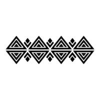 Geometric Tribal Border, Minimalist, alternate version 72 vector