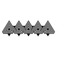Geometric Rhythm Layered Triangles on a Gradient Background vector