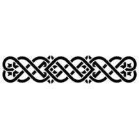 Intricate Celtic Knot Border, Vintage - Symmetrical vector