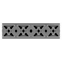 Geometric Deco Border, Minimalist Pattern, Elegant - Abstract vector