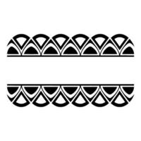Art Deco Wave Border, Minimalist Element vector