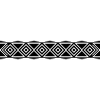 Geometric Tribal Border, Minimalist, alternate version 75 vector