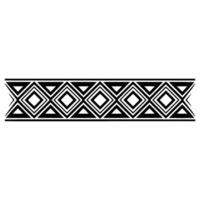 Geometric Tribal Border, Minimalist, alternate version 76 vector