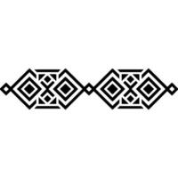 Geometric Tribal Border, Minimalist, alternate version 77 vector