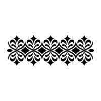 Elegant Black Floral Border, Vintage Element, alternate version 38 vector