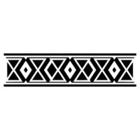 Geometric Tribal Border, Minimalist, alternate version 78 vector