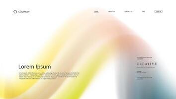 landing web page vector