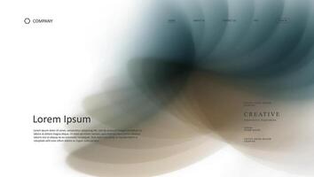 landing webpage design vector
