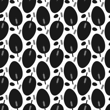 Simple cartoon mouse gadget pattern. Seamless tech texture for computer background vector