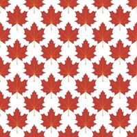 Canadian fall maple leaf seamless pattern. Woodland maple foliage decor seamless autumn print vector