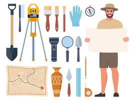 tools for exploration and adventure vector