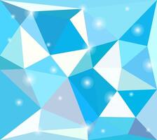Polygon background with white sparks vector