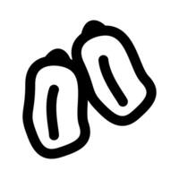 Dates icon thick bold vector