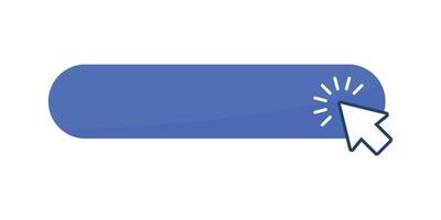 A blue button with a blue arrow pointing to it vector