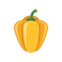 A yellow pepper on a white background vector