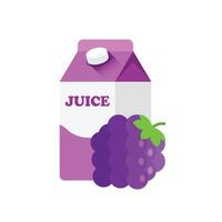 Juice and grape juice icon illustration vector