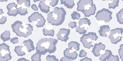 Pastel leopard-inspired seamless pattern with spots outlined on a light background. Unique abstract animal print ornament for fashion design, modern decor, and artistic branding projects. vector