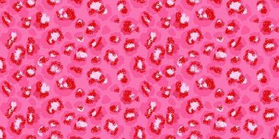 Bright leopard-inspired pattern with abstract spots on a pink background. Bold, modern design animal print perfect for fashion, textiles, digital art, and artistic creative branding projects. vector