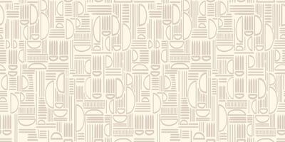 Seamless pattern with hand drawn geometric shapes and lines in pastel and soft. Playful and bold design for textiles, wrapping paper, backgrounds, and abstract creative projects vector