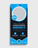 Corporate Roll Up Banner Standee Template vector